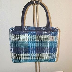 The Sak woven basket purse large opening